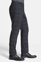Thumbnail for your product : Paul Smith 'Kensington' Grey Windowpane Wool Pants