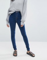 Thumbnail for your product : Noisy May high waist skinny jean in blue