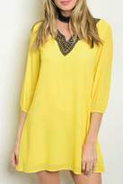 Thumbnail for your product : Lux Boutique Yellow Tunic Dress