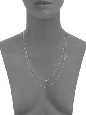 De Beers Clea Sautoir Diamond & 18K White Gold Necklace