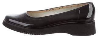 Ferragamo Patent Leather Round-Toe Flats