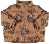Thumbnail for your product : Burberry Bear printed nylon down jacket