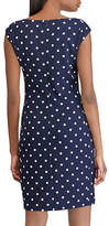 Thumbnail for your product : Chaps Slim Fit Dot-Print Jersey Dress