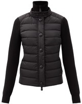 Thumbnail for your product : MONCLER GRENOBLE Tricot Quilted Down Wool-blend Cardigan - Black