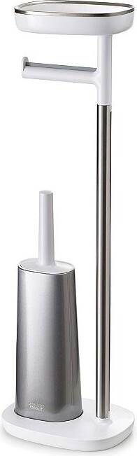 Joseph Joseph EasyStore™ Plus Standing Toilet Paper Holder with Flex™ Steel Toilet Brush