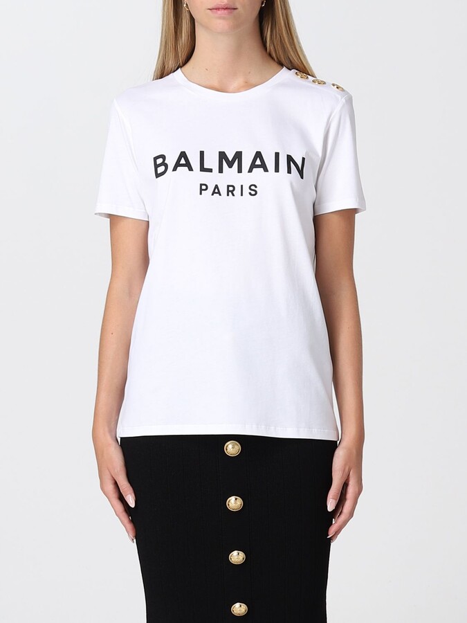 Balmain T-shirt Women | Shop The Largest Collection | ShopStyle