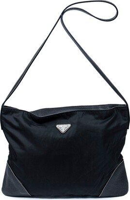 Prada Black Nylon Large Twin Pocket Messenger Bag – Designer Exchange Ltd
