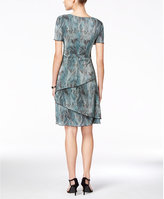 Thumbnail for your product : Connected Printed V-Neck Tiered Dress