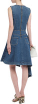 Thumbnail for your product : House of Holland Asymmetric Wrap-effect Denim Dress