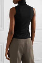 Thumbnail for your product : Theory Wendel Stretch-jersey Turtleneck Top - Black