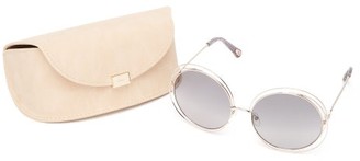 Chloé Carlina Round Metal Sunglasses - Grey