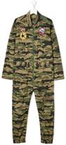 Thumbnail for your product : Diesel Kids camouflage print tracksuit