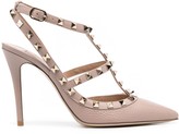 Thumbnail for your product : Valentino Rockstud Caged point 110cm pumps