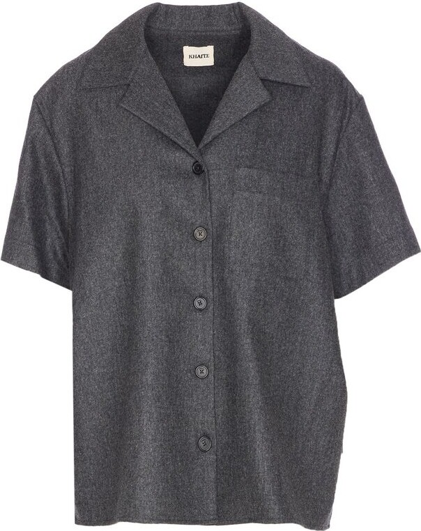KHAITE Riordan Short-Sleeved Shirt