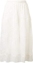 Thumbnail for your product : See by Chloe micro-pleat lace skirt
