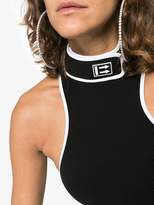 Thumbnail for your product : Off-White turtleneck sleeveless halter crop top