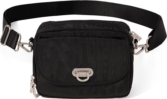 Baggallini Coastal Flip Lock Camera Bag Crossbody Cross Body Women's Handbags Black
