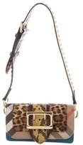 Thumbnail for your product : Burberry House Check Snakeskin Patchwork Bag
