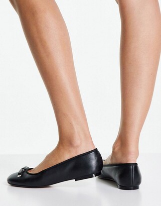 Ted Baker Sualo ballet pump shoe in black - ShopStyle Flats