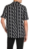 Thumbnail for your product : Valentino Short-Sleeve Printed Logo Shirt