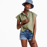 Thumbnail for your product : J.Crew Collared popover shirt in garment-dyed cotton poplin