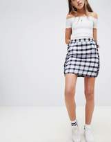 Thumbnail for your product : Daisy Street Checked Skirt With Frill Detail
