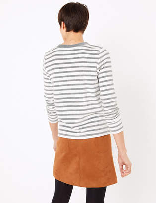 M&S CollectionMarks and Spencer Velour Striped Sweatshirt