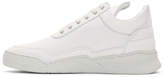 Thumbnail for your product : Filling Pieces White and Beige Low Ghost Sneakers