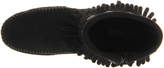 Thumbnail for your product : Minnetonka Double Fringe Side Zip Boots Black Suede