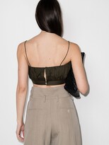 Thumbnail for your product : Matteau Ruched Cotton Crop Top