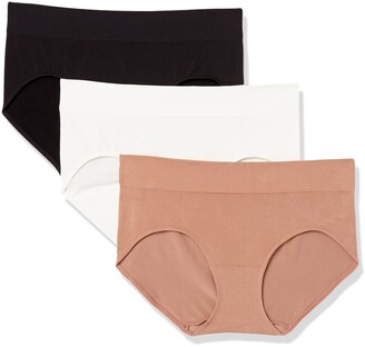Arabella Women's Seamless Hipster Brief Panty 3 Pack