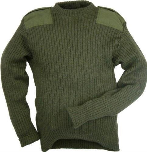 Genuine British Army (Grade 1 Used Pullover Wooly Pully - Olive Green ...