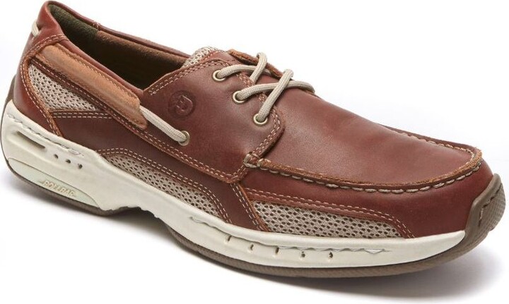 Dunham Men's Leather Lightweight Slip-On Boat Shoe- Captain