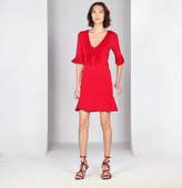 Thumbnail for your product : Max Studio elbow sleeved fringed sweater dress