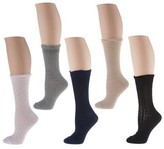 Thumbnail for your product : Passione Amalfi Set of 5 Luxury Crew Socks