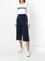Thumbnail for your product : Fila striped cropped trousers