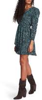 Thumbnail for your product : 1 STATE Waist Tie Snakeskin Print Minidress
