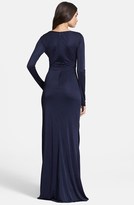 Thumbnail for your product : Diane von Furstenberg Twist Front Long Sleeve Gown