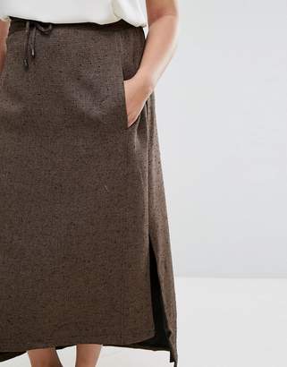 Elvi Brown Tweed Skirt