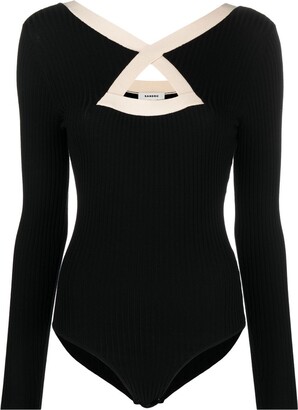Sandro Malanna cut-out knitted bodysuit