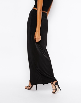Glamorous Tall Jersey Maxi Skirt With Front Split
