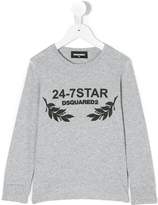 Thumbnail for your product : DSQUARED2 Kids print long sleeved T-shirt