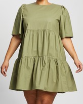 Thumbnail for your product : Atmos & Here Women's Green Mini Dresses - Amora Cotton Mini Dress