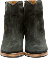 Thumbnail for your product : Isabel Marant Black Suede Crisi Boots