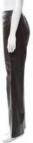 Thumbnail for your product : Oscar de la Renta Leather Wide-Leg Pants