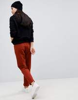 Thumbnail for your product : ASOS DESIGN ORIGINAL MOM Jeans With Polka Dot Print in Rust