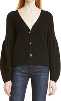 Thumbnail for your product : Naadam Rib Balloon Sleeve Cashmere Cardigan