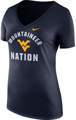 Women's Nike West Virginia Mountaineers Tri-Blend Tee