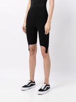 Thumbnail for your product : Sjyp Ribbed Knit Strap-Detail Shorts