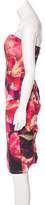 Thumbnail for your product : Nicole Miller Floral Print Strapless Dress w/ Tags